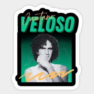 Caetano veloso***original retro Sticker